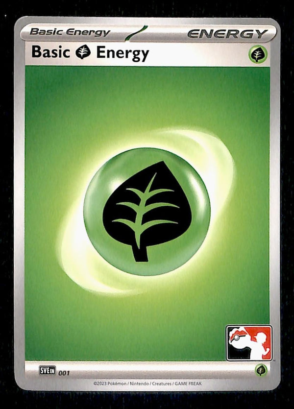 Grass Energy 2023 Play! Stamped SVE 001, NM Pokemon Card