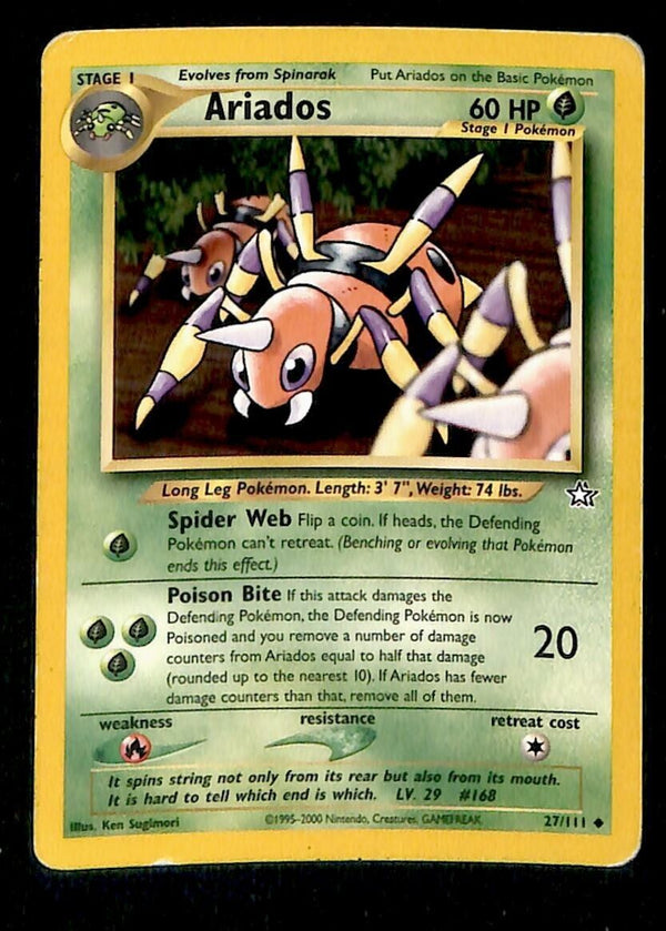 Ariados Neo Genesis VG 27/111 Pokemon Card Ariados Neo Genesis VG 27/111 Pokemon Card