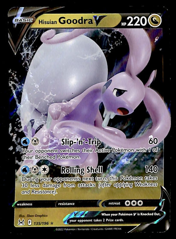Goodra V Lost Origin Ultra Rare 135/196, NM Pokemon Card