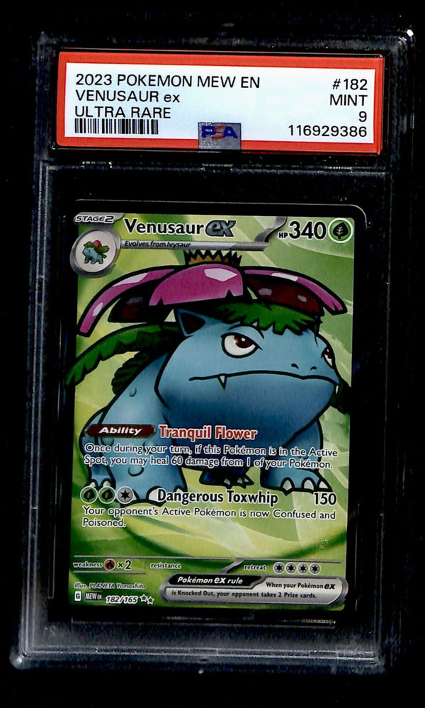 Venusaur ex Full Art 151 182/165, PSA 9 Pokemon Card