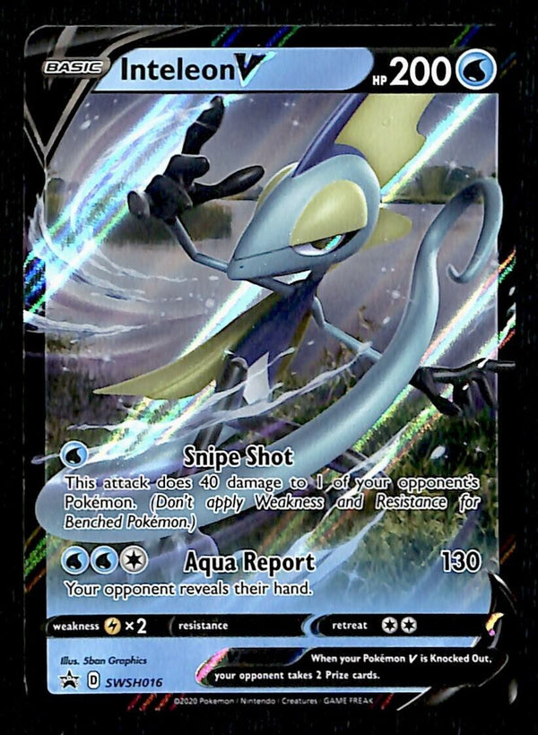 Inteleon V Black Star Promo SWSH016, NM Pokemon Card