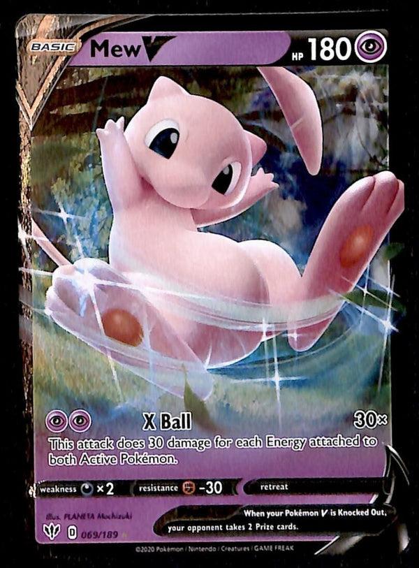 Mew V Ultra Rare Darkness Ablaze 069/189, NM Pokemon Card