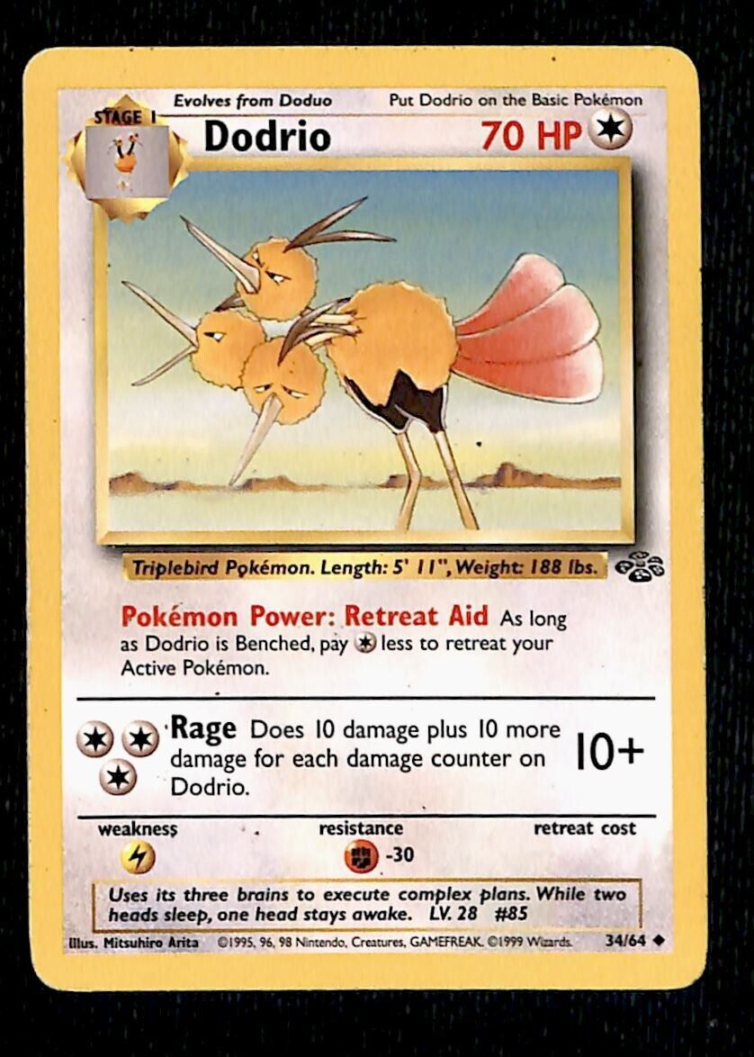 Dodrio Jungle EX, 34/64 Pokemon Card