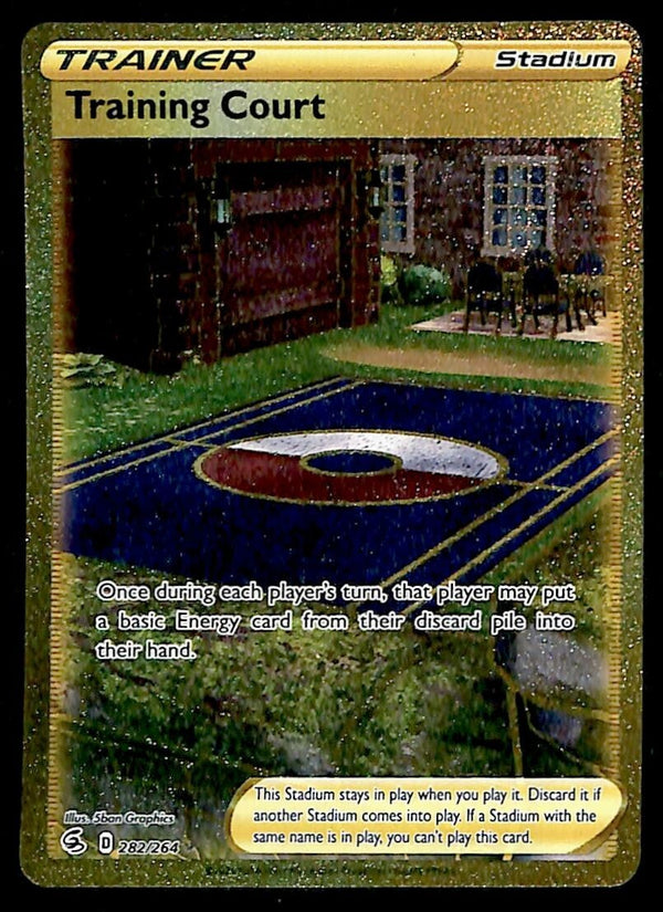Training Court Secret Rare Gold Card Fusion Strikes 282/264, EX Pokemon Card