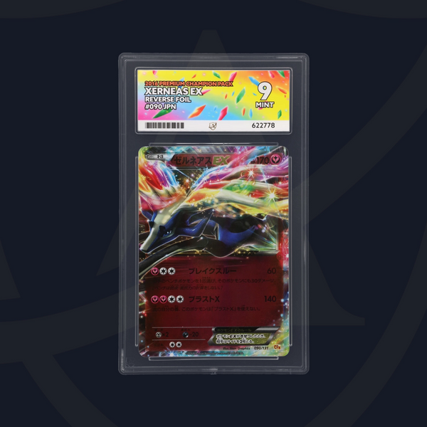 Xerneas ex Premium Champion Pack Japanese 090/131, ACE 9 Graded Pokemo Xerneas ex Premium Champion Pack Japanese 090/131, ACE 9 Graded Pokemo