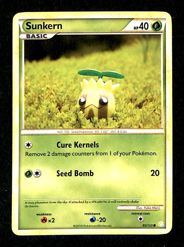 Sunkern Heartgold & Soulsilver NM, 85/123 Pokemon Card