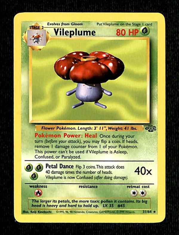 Vileplume Jungle EX, 31/64 Pokemon Card