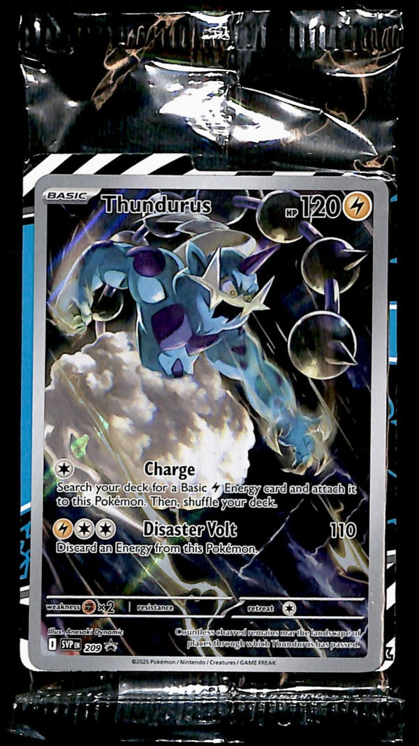Thundurus Full Art Promo SVP 209, SEALED Pokemon Card