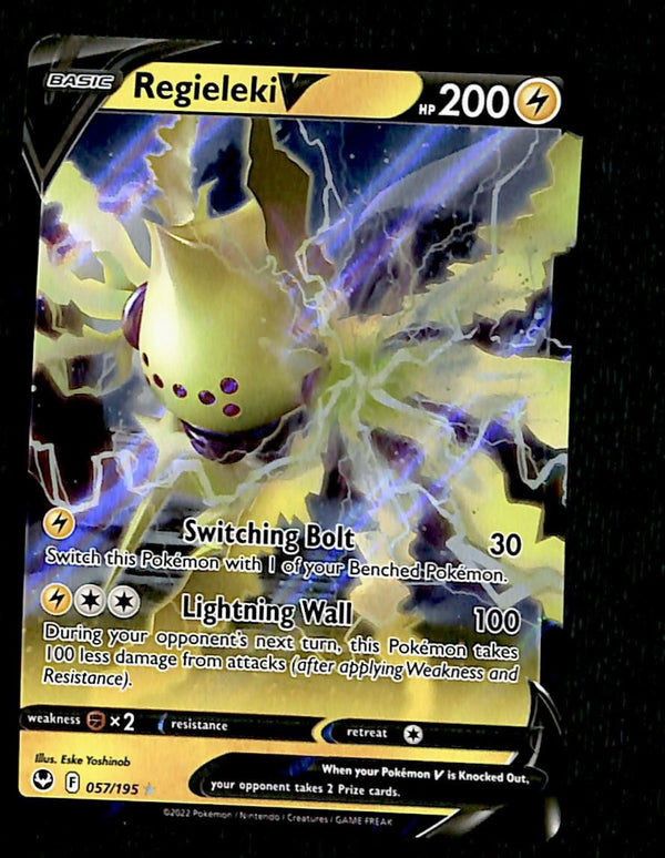 Regieleki V Silver Tempest 057/195, NM Pokemon Card Regieleki V Silver Tempest 057/195, NM Pokemon Card