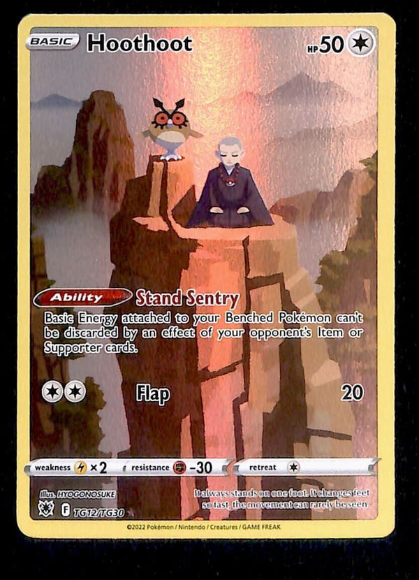 Hoothoot Trainer Gallery Astral Radiance TG21/TG30, NM Pokemon Card