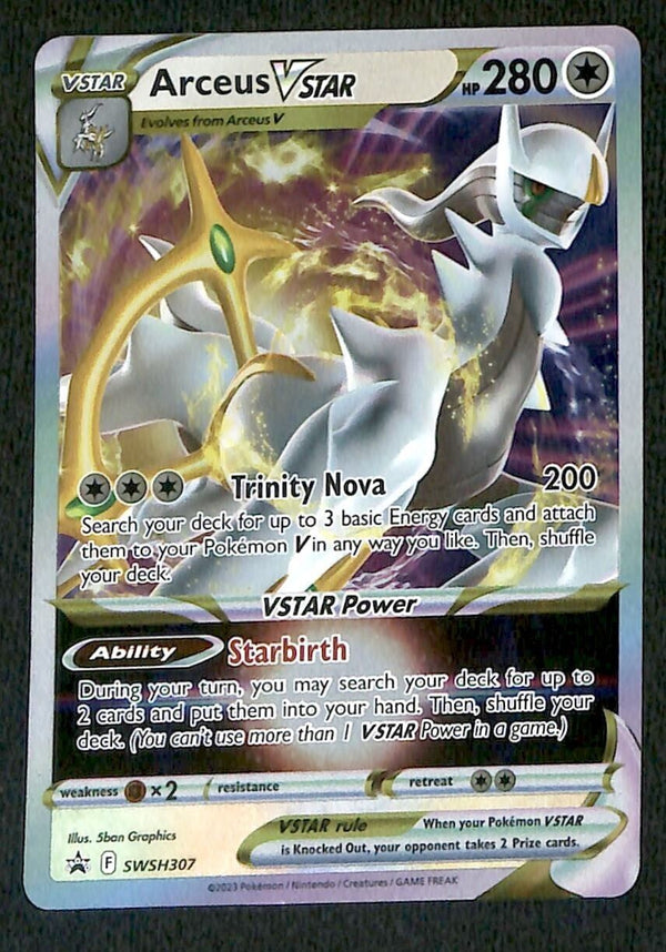 Arceus Vstar Promo SWSH307, NM Pokemon Card Arceus Vstar Promo SWSH307, NM Pokemon Card
