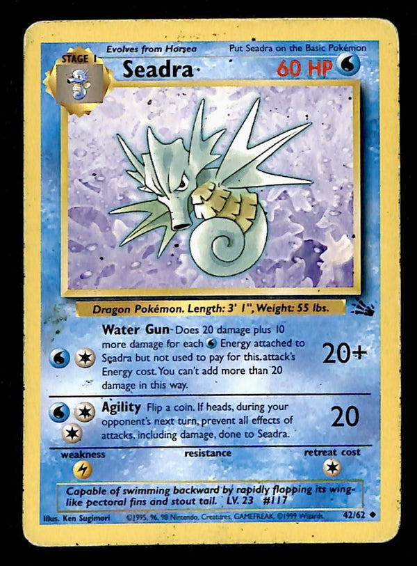 Seadra Fossil MP, 42/62 Pokemon Card
