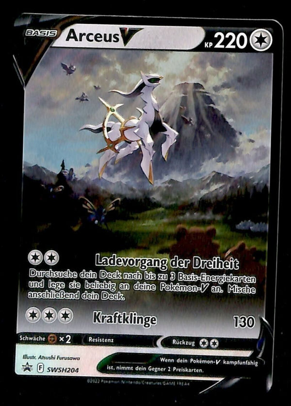 Arceus V Full Art Black Star Promo SWSH 204, NM Pokemon Card