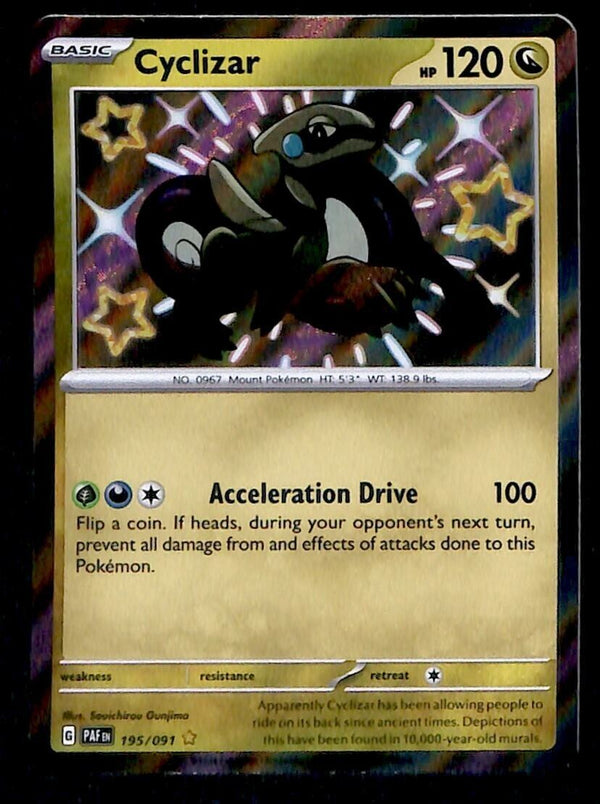 Shiny Cyclizar Ultra Rare Paldean Fates 195/091, NM Pokemon Card