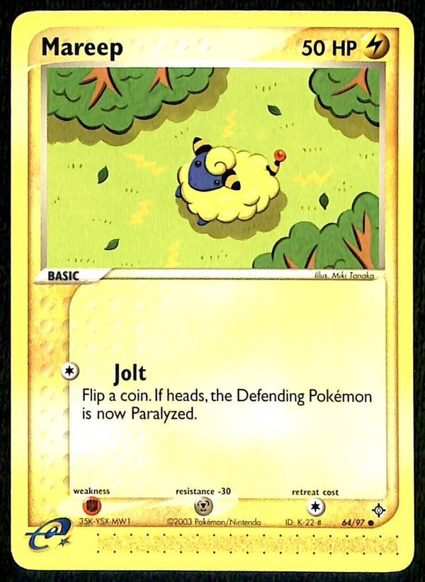 Mareep EX Dragon NM, 64/97 Pokemon Card Mareep EX Dragon NM, 64/97 Pokemon Card
