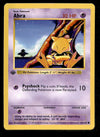 Abra Base Set Shadowless 1st Edition 43/102, NM Pokemon Card.