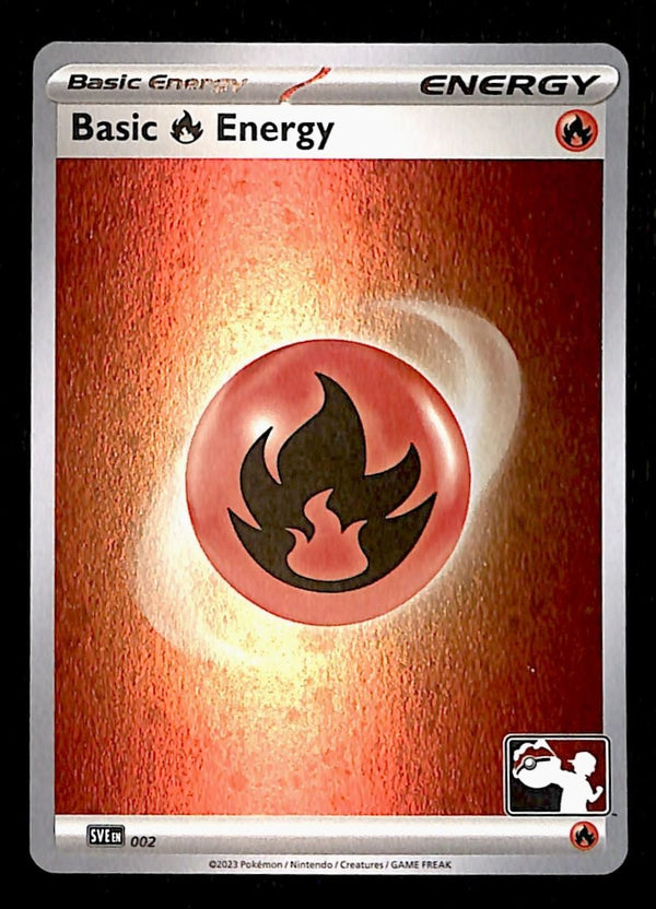 Fire Energy Holo 2023 Play! Stamped SVE 002, NM Pokemon Card