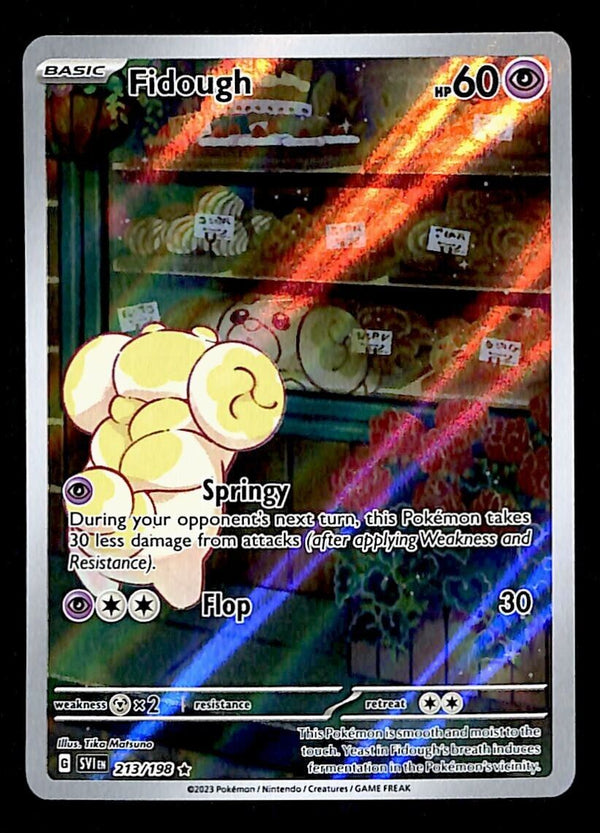 Fidough Illustration Rare Scarlet & Violet Base 213/198, NM Pokemon Ca Fidough Illustration Rare Scarlet & Violet Base 213/198, NM Pokemon Ca