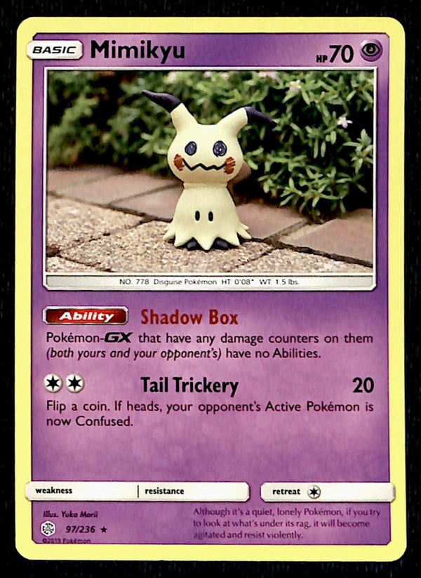 Mimikyu Cosmic Eclipse 97/236, NM Pokemon Card