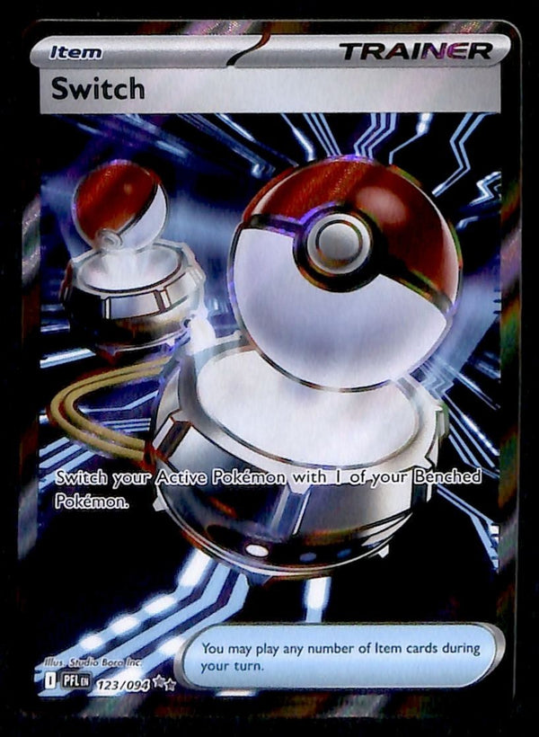 Switch Full Art Phantasmal Flames 123/094, NM Pokemon Card