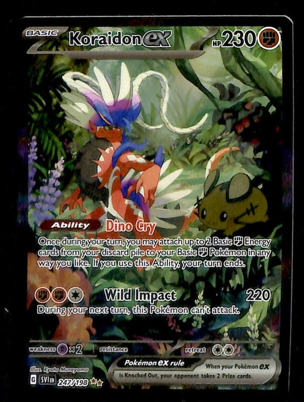Koraidon EX SIR Scarlet & Violet Base 247/198, NM Pokemon Card