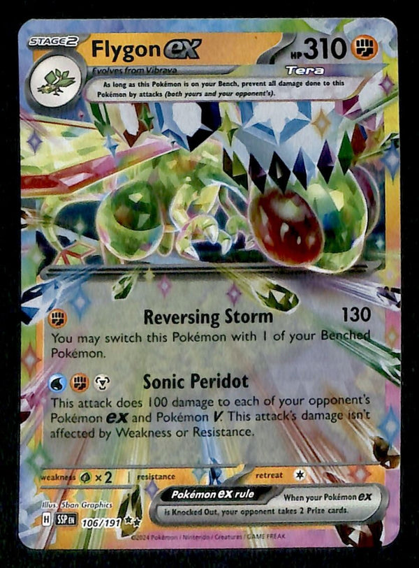 Flygon EX Ultra Rare Surging Sparks 106/191, NM Pokemon Card