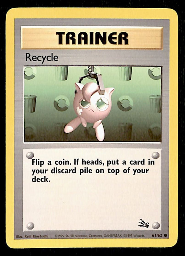 Recycle Fossil NM, 61/62 Pokemon Card