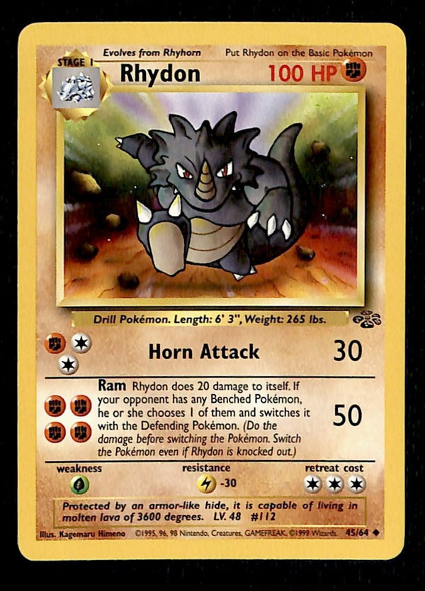 Rhydon Jungle NM, 45/64 Pokemon Card