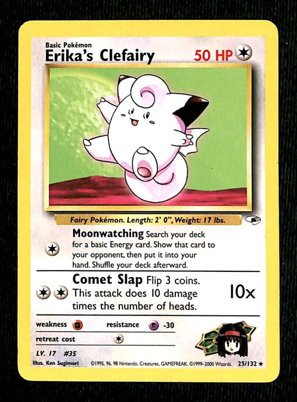 Erikas Clefairy Gym Heroes EX, 25/132 Pokemon Card.