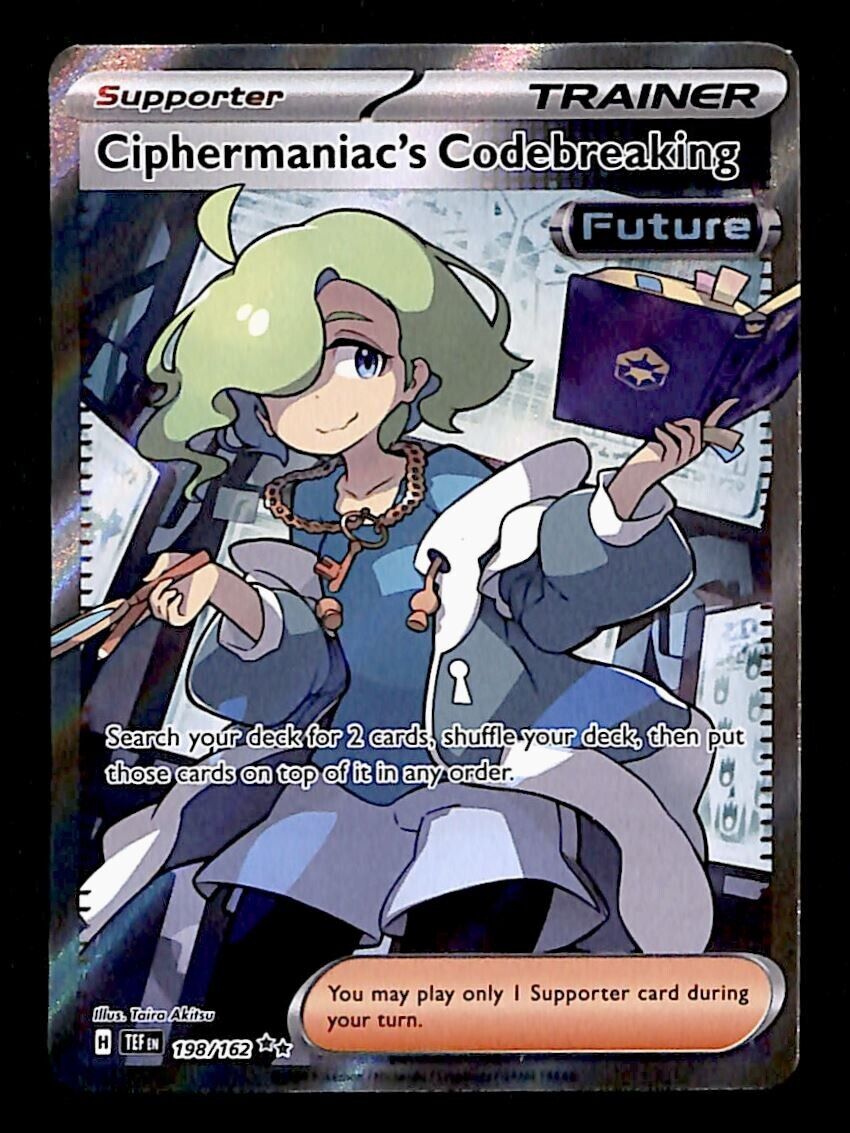 Ciphermaniacs Full Art Trainer Temporal Forces 198/162, NM Pokemon Card