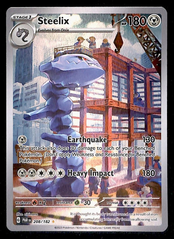Steelix Illustration Rare Paradox Rift 208/182,NM Pokemon Card