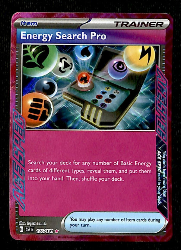 Energy Search Pro Ace Spec Surging Sparks 176/191, NM Pokemon Card