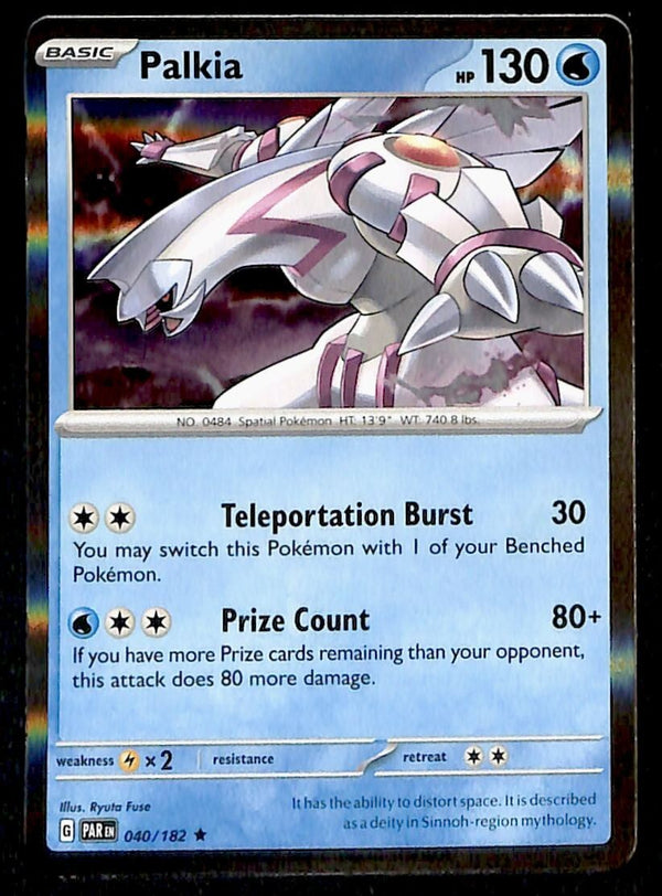 Palkia Holo Paradox Rift 040/182, NM Pokemon Card