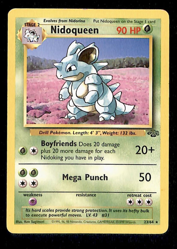 Nidoqueen Jungle EX, 23/64 Pokemon Card