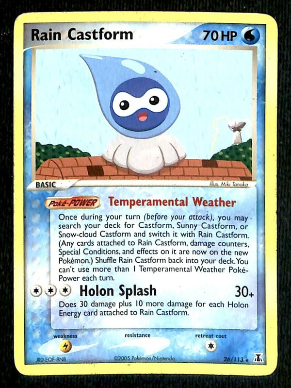 Rain Castform Delta Spcies EX, 26/113 Pokemon Card