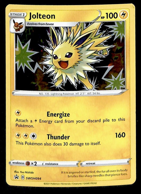Jolteon Holo Black Star Promo SWSH 094, NM Pokemon Card