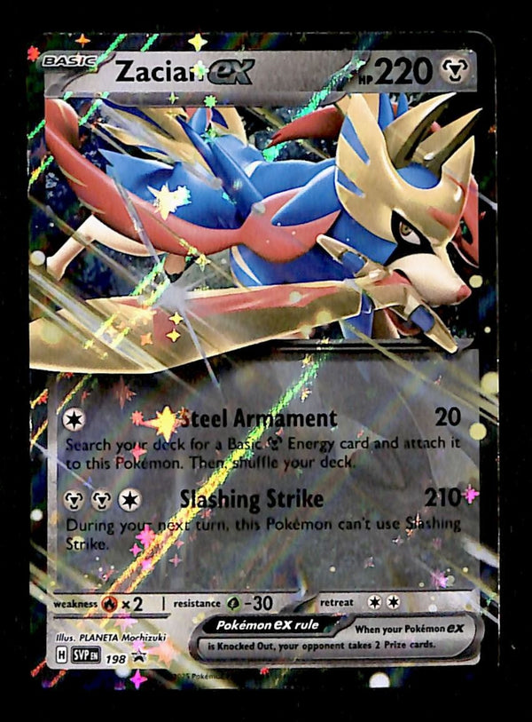 Zacian ex Promo SVP 198, NM PokemonCard