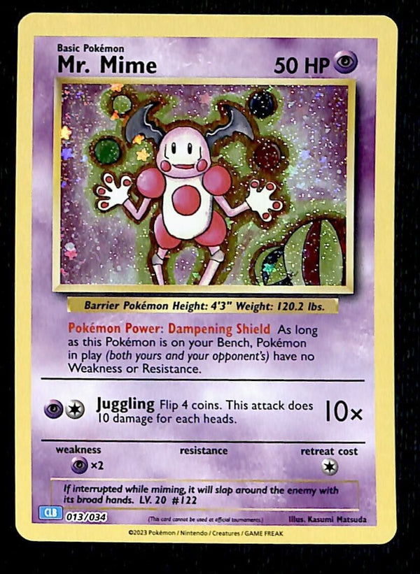 Mr Mime Holo Classic Collection 013/034, NM Pokemon Card
