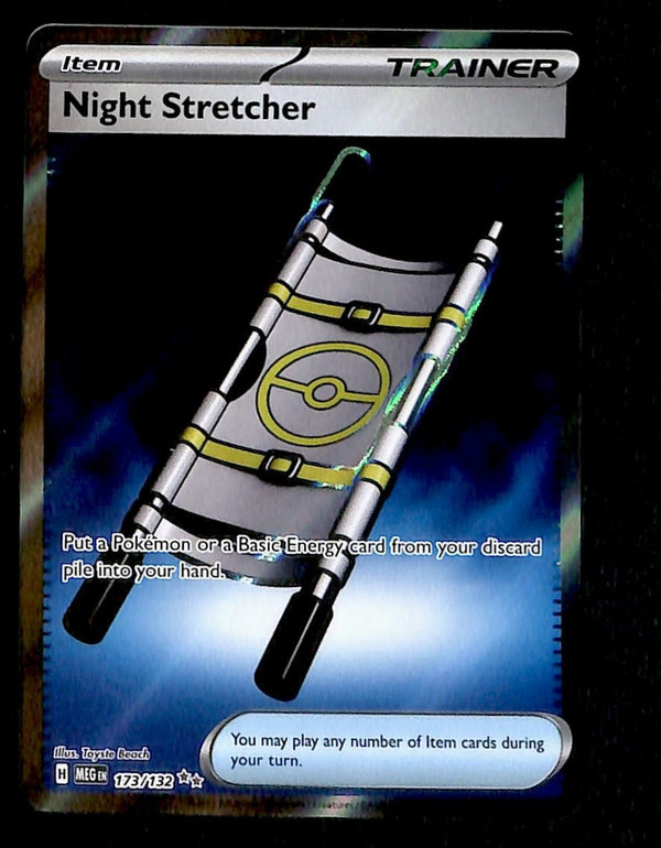 Night Stretcher Full Art Mega Evolution MEG 173/132, NM Pokemon Card