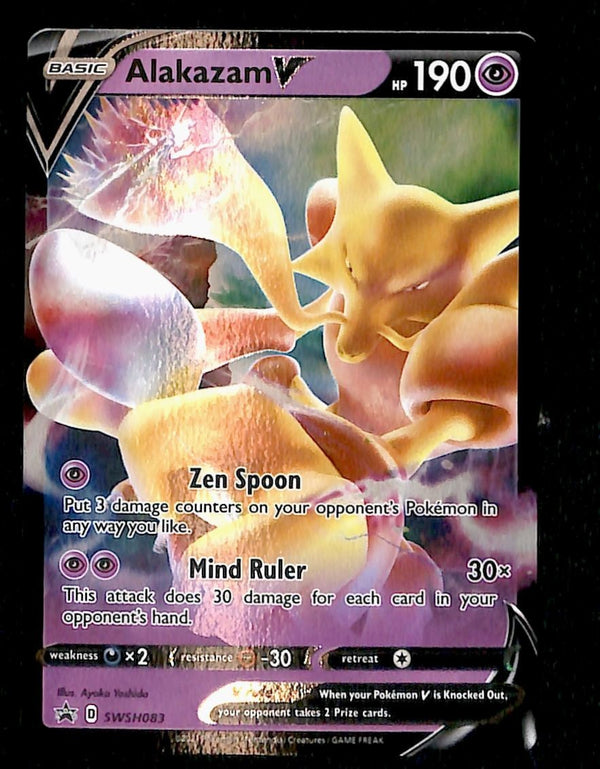 Alakazam V Black Star Promo SWSH083, NM Pokemon Card