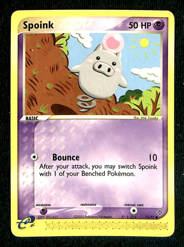 Spoink EX Dragon NM, 73/97 Pokemon Card