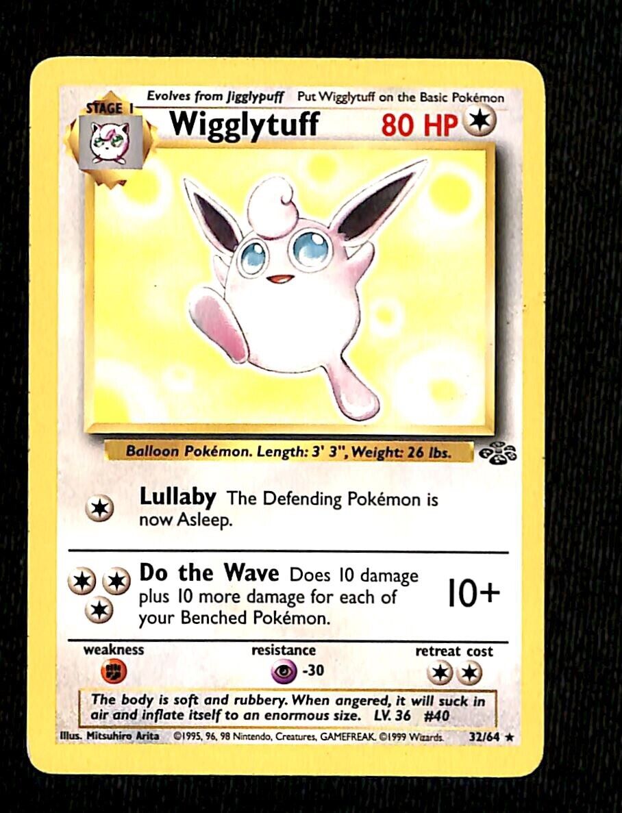 Wigglytuff Jungle VG, 32/64 Pokemon Card