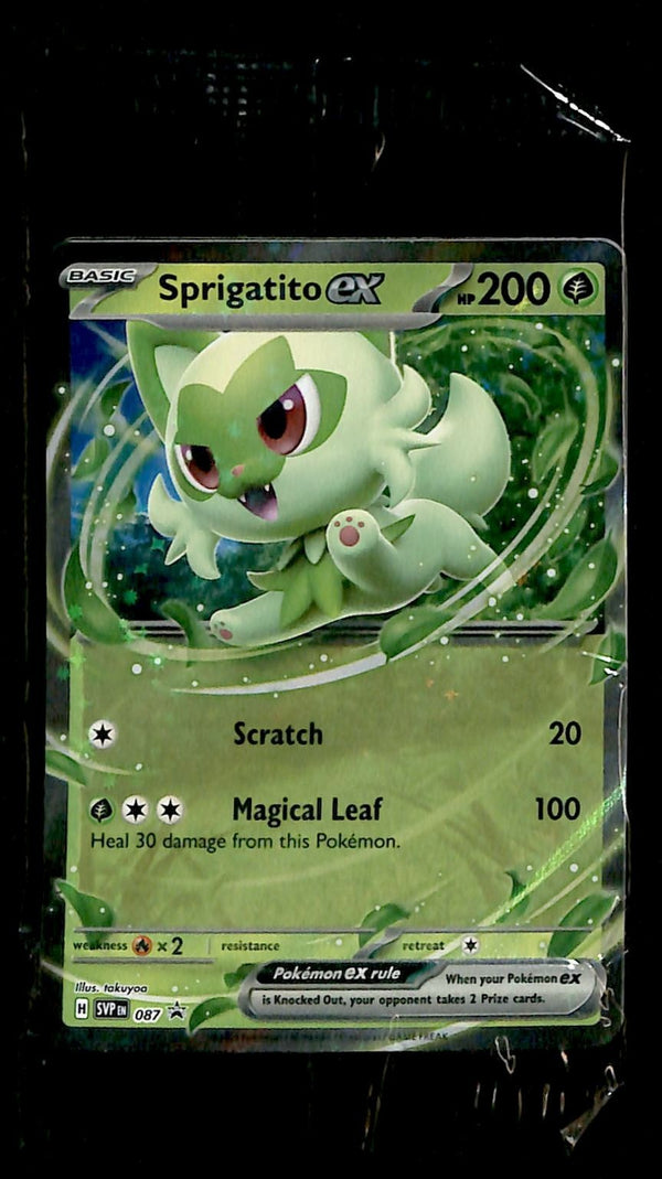Sprigatito ex Black Star Promo SVP 087, Sealed Pokemon Card