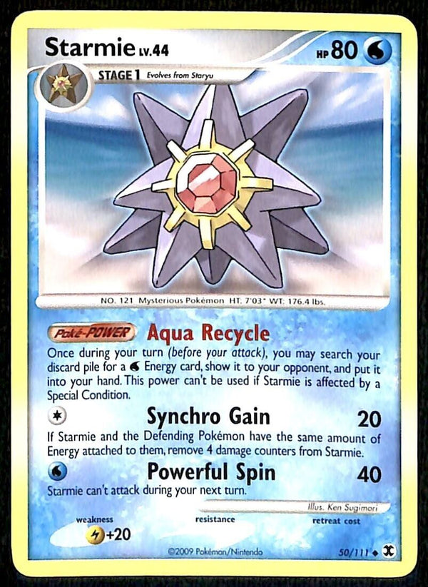 Starmie Rising Rivals NM, 50/111 Pokemon Card