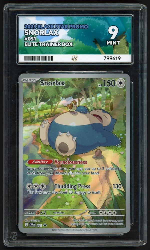Snorlax Promo SVP 051, ACE 9 Pokémon Card