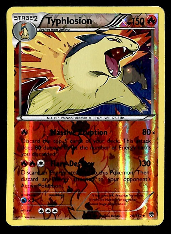 Typhlosion Reverse Holo Breakthrough 021/264, VG Pokemon Card