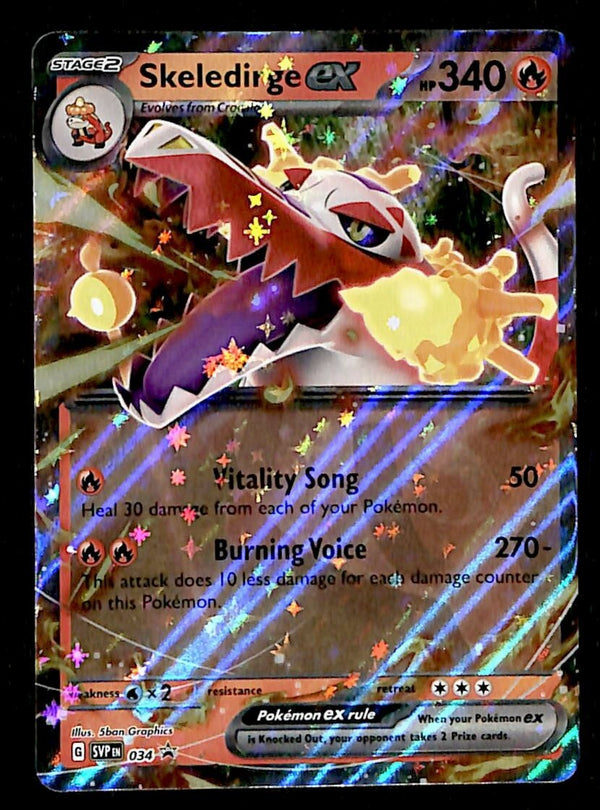 Skeledirge EX Black Star Promo SVP 034, NM Pokemon Card