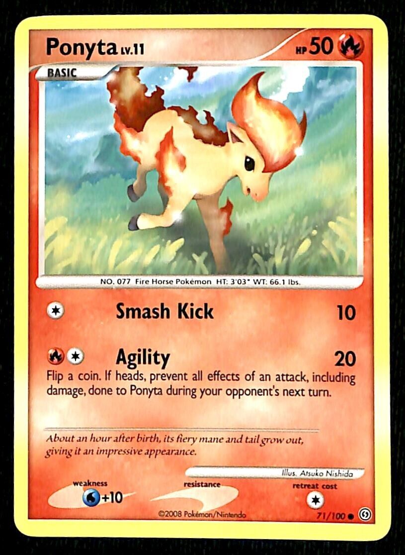 Ponyta Stormfront NM, 71/100 Pokemon Card