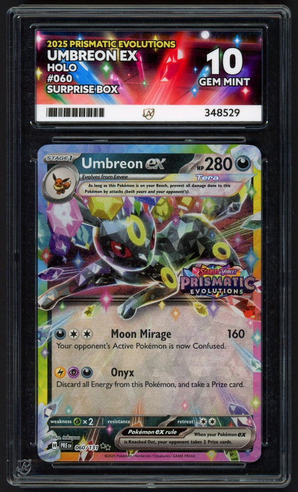 Umbreon ex Prismatic Stamp 060/131 , ACE 10 Pokémon Card