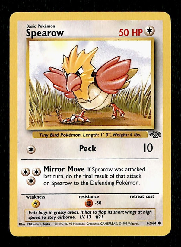Spearow Jungle NM, 62/64 Pokemon Card